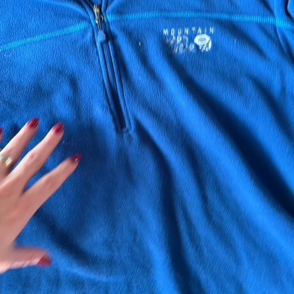 ** Mountain Hardwear quarter zip fleece pullover Blue Large